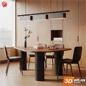 Dining Table Set Skp Files